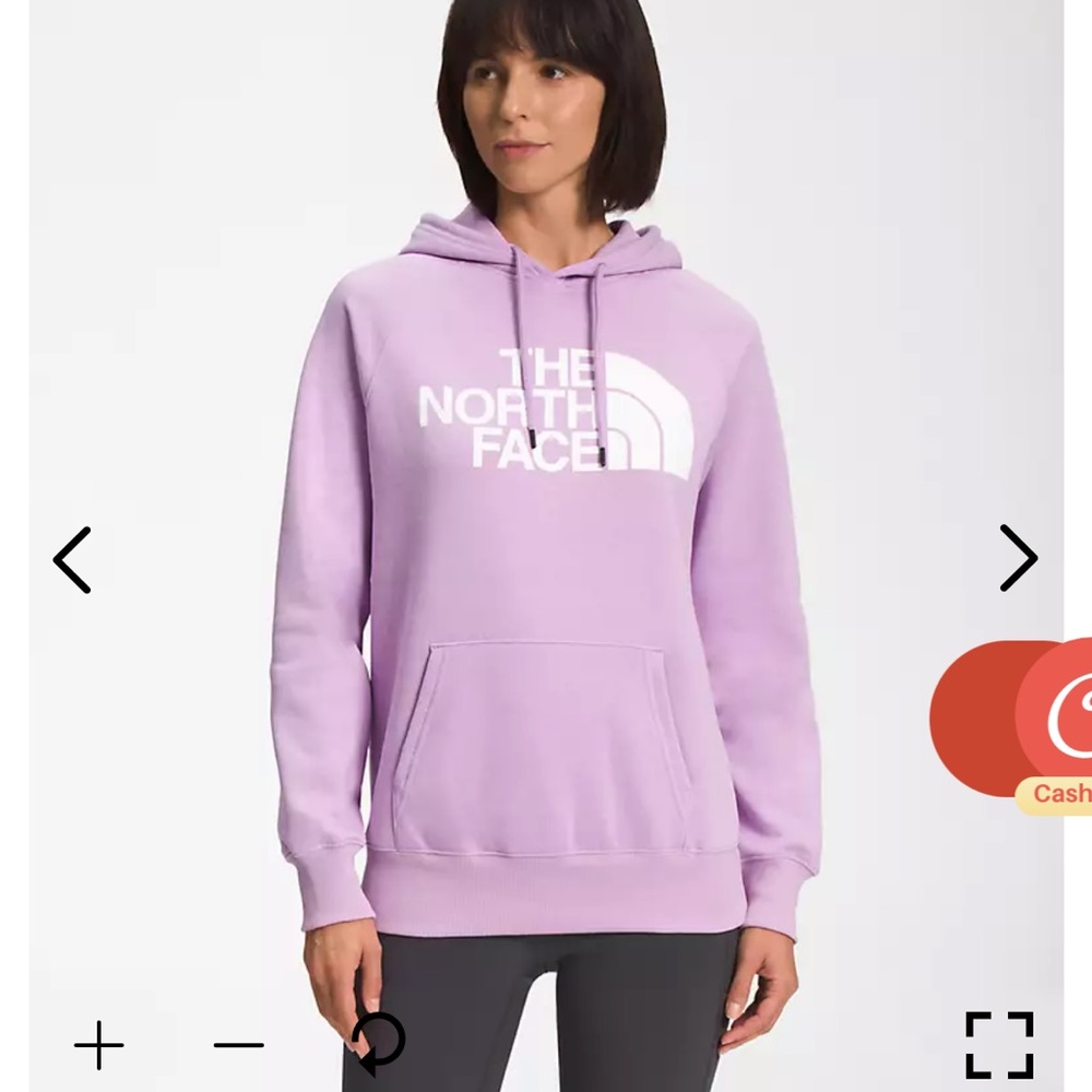 the north face purple sweatshirt